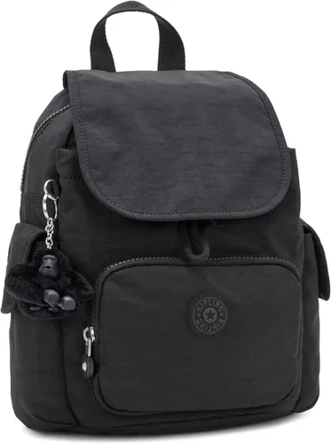 Miniatura 4 de Kipling Mochila estampada City Pack, Negro (Black Noir), Mini mochila City Pack para mujer, mochila ligera y versátil