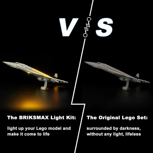 Miniatura 6 de Kit de iluminación Briksmax para Concorde – Compatible con Lego 10318 – No incluye juego de Lego