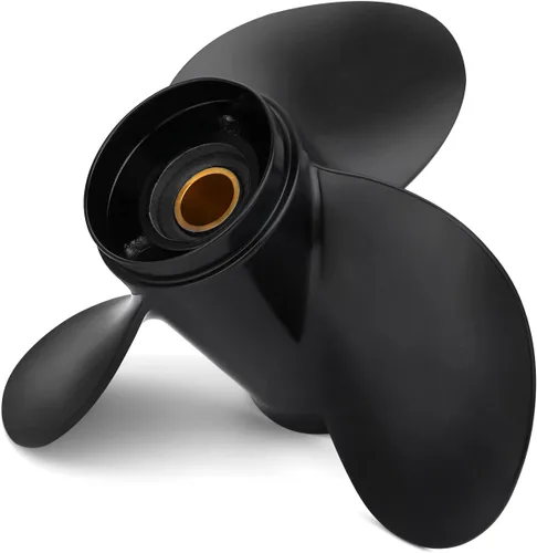 Miniatura 8 de OEM Upgrade Aluminum Boat Propeller Fit BRP Johnson Evinrude OMC Stern Drive 15-35 HP OEM#765049 763486 765050 778863 20 25 30 35 HP 14 Spline Tooth