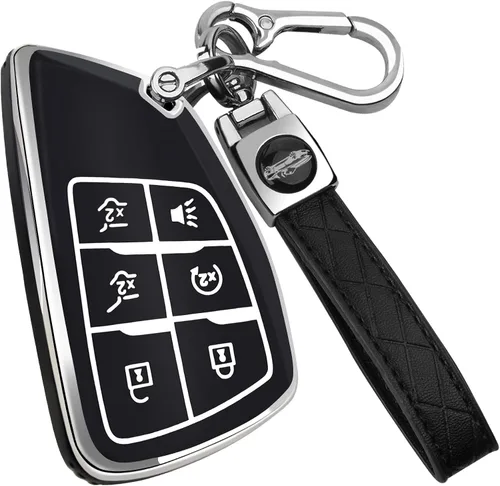 Miniatura 9 de XIYANG TRADE Funda para llavero Chevy con llavero, carcasa de TPU compatible con Chevy Traverse Equinox GMC Silverado Sierra Tahoe Suburban Yukon