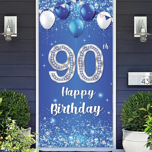 Miniatura 10 de COOSOAR Cartel de feliz cumpleaños número 14, globos de cristal brillantes estrellas confeti decoración para niños y niñas, fiesta de cumpleaños