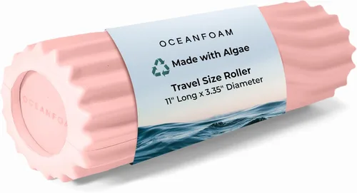 Miniatura 36 de Oceanfoam Ripple - Rodillo de espuma de viaje (11" x 3.35") Mini rodillo de espuma firme para terapia física, masaje de tejido profundo, dolor