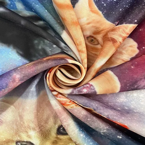 Miniatura 4 de Viajar Tapiz de gato, universo de fantasía, galaxia espacial, divertido tapiz de gato para niños y niños, decoración de pared de nebulosa y cielo