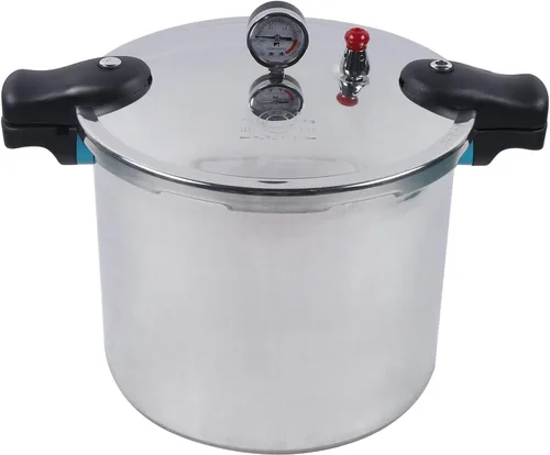 Miniatura 5 de NG NOPTEG - Olla a presión de 23 cuartos de galón, medidor de presión digital integrado, ollas a presión de aluminio a prueba de explosiones