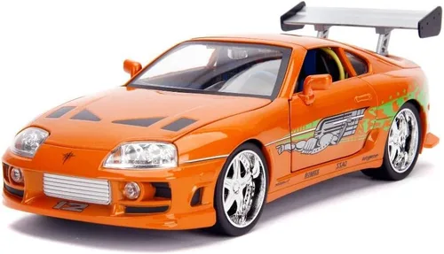 Miniatura 2 de Jada Fast & Furious 1:18 Toyota Supra - Coche fundido a presión y figura de Brian de 3 pulgadas, juguetes para niños y adultos