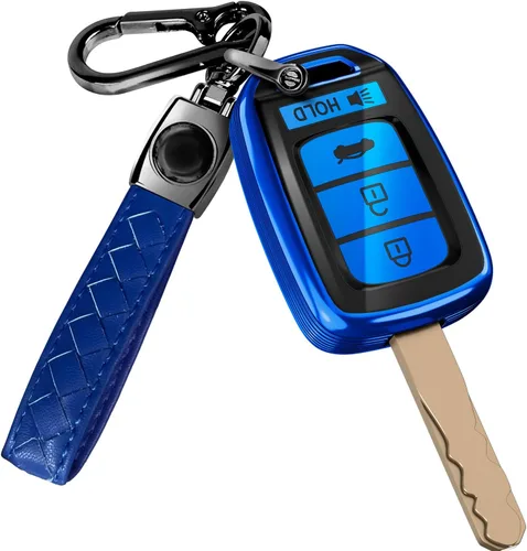 Miniatura 37 de Lucrum Compatible con funda para llavero Honda y llavero de cuero - Estuche de llavero de TPU para Accord Civic CR-V HR-V Pilot Ridgeline SE LX