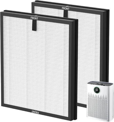 Paquete de 2 filtros HAP603 de repuesto compatibles con el purificador de aire ECOSELF HAP603 / HAP603WF, filtro de repuesto para purificadores de