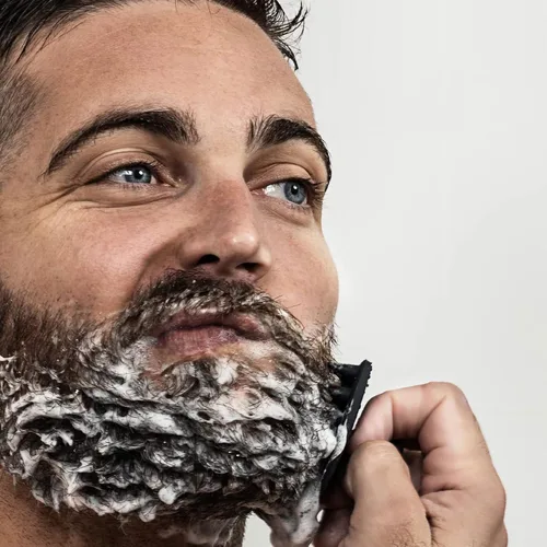 Miniatura 6 de Diydeg Exfoliante de silicona para barba para hombres, exfoliante y cepillo para el cabello, limpia profundamente, desobstruye los poros, promueve
