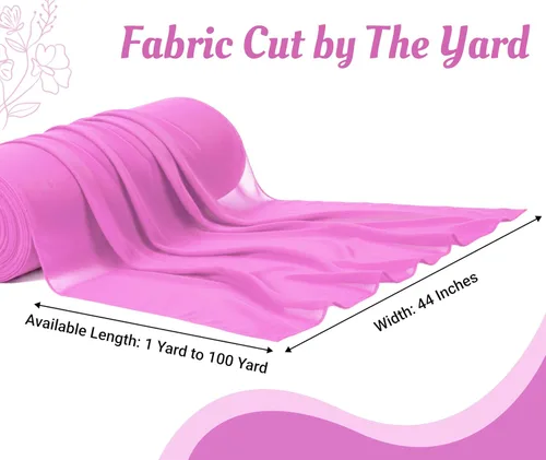 Miniatura 4 de MDS® Paquete de 1 tela de gasa para patio, tela ligera transparente de 44 pulgadas de ancho para costura, ropa, vestidos, arco de boda, decoración