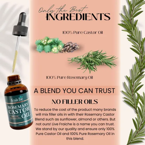 Miniatura 4 de Aceite de ricino de romero de 2 onzas + gel de peeling facial iluminador de oro de 24 quilates, cáscara de té verde, 4.23 onzas para eliminar
