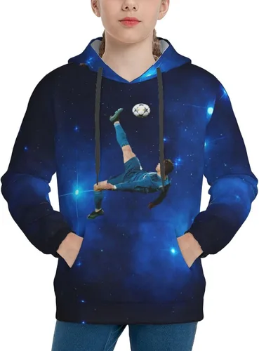 Miniatura 5 de Luja Dling Ronaldo #7 - Sudadera con capucha para adolescentes con bolsillo