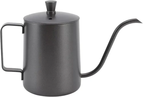 Hervidor de agua para verter sobre el café, mini tetera con boquilla para café, cafetera de goteo, tetera larga y estrecha de acero inoxidable para