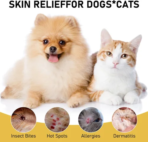 Miniatura 2 de Spray calmante para la piel de las mascotas, 2 unidades, para perros y gatos, solución calmante natural para la piel y reduce los arañazos, espray