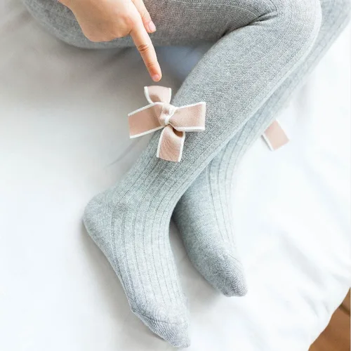 Miniatura 7 de vanberfia 2-8 T - Mallas de punto trenzado para niñas, medias de algodón para bebés, paquete de 3