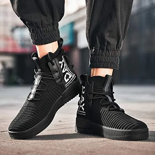 Miniatura 9 de RUNMAXX - Tenis para caminar para hombre a la moda con cordones con estilo tenis para correr atléticos casuales