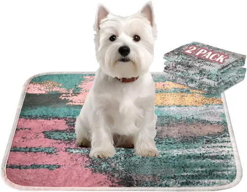 Miniatura 9 de Qeils Almohadillas Lavables para Orina para Perros, Paquete de 2 Almohadillas Reutilizables para Cachorros de 18"x24" Superabsorbentes a Prueba