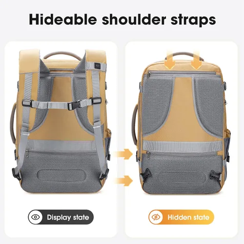 Miniatura 6 de Maelstrom Mochila de transporte de 40-50L, mochila de viaje grande para hombres y mujeres, mochila para laptop aprobada por la TSA de 17.3 pulgadas