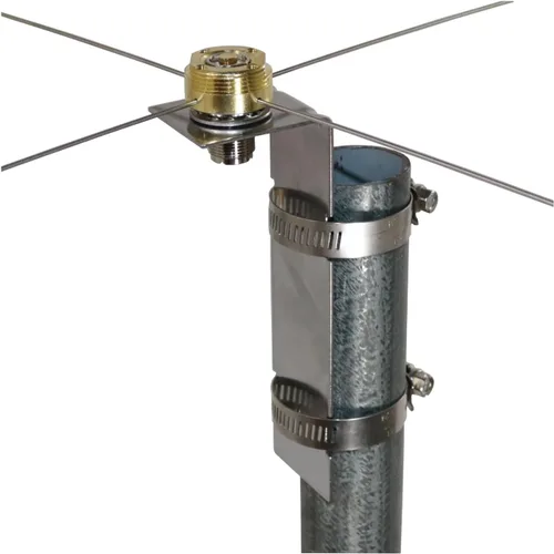 Miniatura 2 de Tram 1465 NMO Montaje a UHF-Hembra Conector Kit de Plano de Tierra, Plata