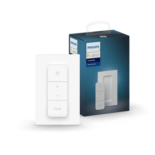 Miniatura 4 de Philips Hue (1) Puente con (1) interruptor de atenuación y control remoto, enciende las luces de tono, apaga, atenúa o ilumina, instalación fácil