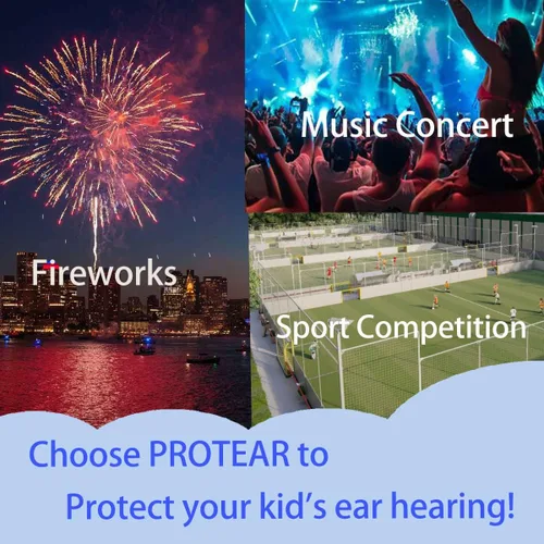 Miniatura 5 de Auriculares con cancelación de ruido para niños, protección auditiva NRR de 25 dB, reducción de ruido, a prueba de sonido para niños, orejeras