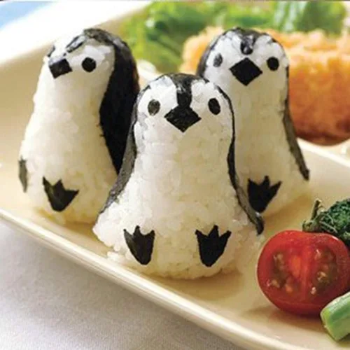 Miniatura 7 de Kit de fabricación de sushi, moldes de bolas de arroz, accesorios Bento, cortadores de sándwich para niños, herramientas de cocina para comidas