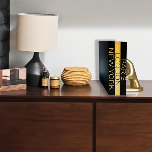 Miniatura 3 de AZEZO Juego de 3 libros decorativos para decoración del hogar – Libros de tapa dura decorativos en exhibición de imitación para estantería y mesa