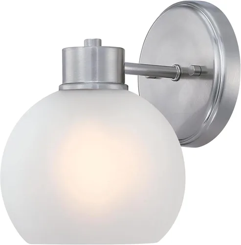 Miniatura 9 de Westinghouse Dorney - Lámpara de pared estilo transicional de 1 luz, latón champán