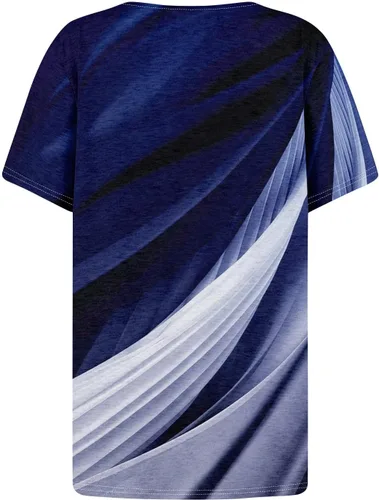 Miniatura 5 de Camisetas de manga corta con cuello cuadrado para mujer, blusas de trabajo informales de verano, tallas S-3XL