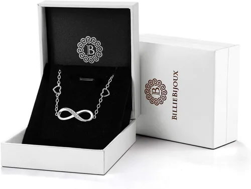 Miniatura 6 de Billie Bijoux Pulsera ajustable de plata de ley 925 con símbolo de amor infinito infinito para mujer