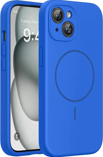Miniatura 330 de Miracase Funda diseñada para iPhone 13, con protector de pantalla de vidrio templado, forro de microfibra suave antiarañazos, funda de goma