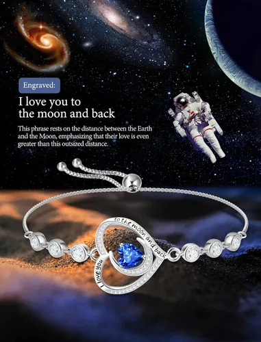 Miniatura 3 de 925 Sterling Silver Birthstone Bracelets for Women Luxurious Shiny Tennis Bracelet Jewelry Birthday Mother's Anniversary Gift for Mom Her Women