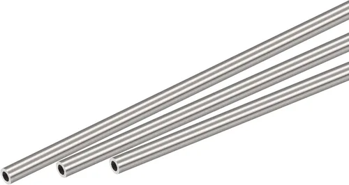 uxcell Tubo redondo de acero inoxidable 304 0.197 in OD 0.039 in espesor de pared 11.811 in longitud 3 piezas