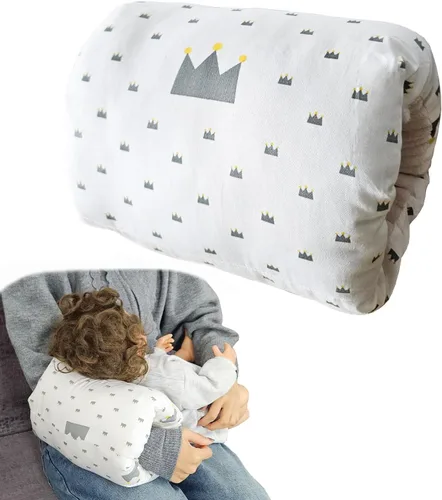 Miniatura 10 de Almohada de brazo de alimentación para bebé, almohada de algodón suave para recién nacido, almohada de lactancia para bebé, almohada de apoyo