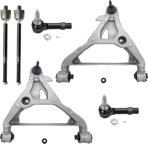 Miniatura 121 de Detroit Axle - Kit de extremo delantero para Chrysler 300 Dodge Charger Challenger 2011-2023, 2 brazos de control inferiores traseros 2 varillas