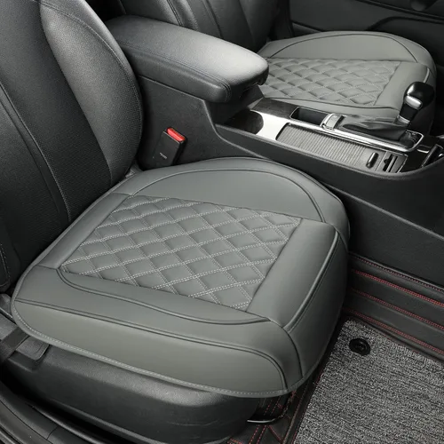 Miniatura 11 de 1 Paquete de Fundas de Asiento Delantero de Automóvil de Cuero, Fundas de Asiento Inferior para Automóviles, Funda de Cojín de Asiento de Conductor