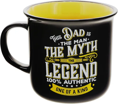 Miniatura 6 de Pavilion Gift Company - Dad The Legend - Taza de cerámica de 13 onzas, taza de café de doble cara, regalo del día del padre, 1 unidad, paquete de 1