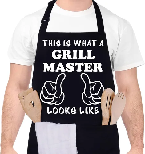 Miniatura 8 de Delantal divertido para hombres BBQ Grill Cooking Delantal