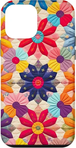 Miniatura 16 de Quilting Flower Blooms Quilt Pattern Case for iPhone 17