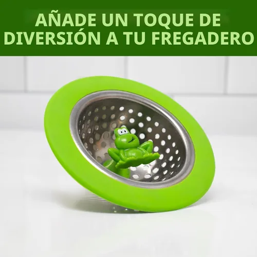 Miniatura 3 de Colador para fregadero Joie de compañía de importaciones Harold, Rana, Verde