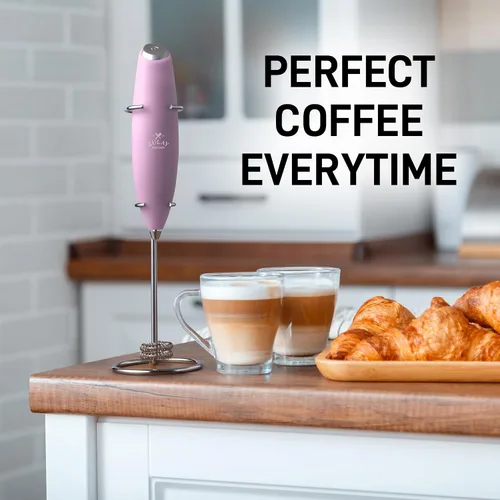 Miniatura 38 de Zulay Milk Boss Espumador de leche potente manual, hace espuma para latte, batidor para mezclar bebidas, café, miniespumador para capuchino, frappé