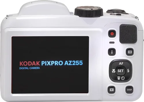 Miniatura 7 de Kodak PIXPRO AZ255 - Cámara digital (blanco) + Estuche para cámara Point & Shoot + Tarjeta de memoria SD Transcend 32GB + Baterías recargables