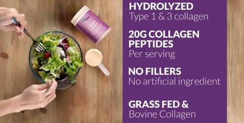 Miniatura 4 de Polvo de colágeno hidrolizado de origen natural - Soporte para el cabello, la piel, las uñas y las articulaciones - Suplemento de colágeno