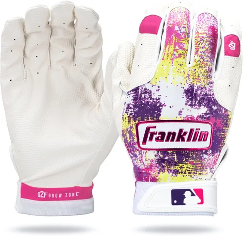 Miniatura 9 de Franklin Sports MLB - Guantes de bateo de teeball para jóvenes, flexibles y profesionales, guantes de béisbol + sóftbol para niños y niñas