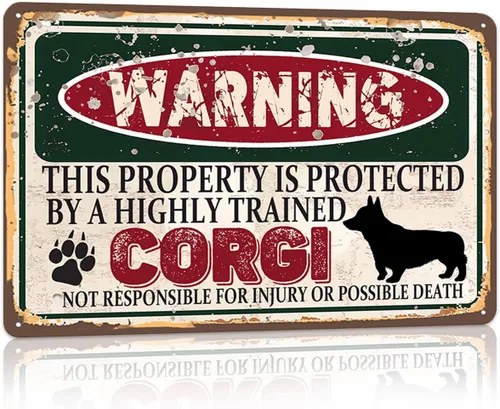 Miniatura 33 de RCXsigns Letrero de metal vintage de cocodrilos, "Advertencia esta propiedad está protegida por cocodrilos altamente entrenados" Letrero de estaño