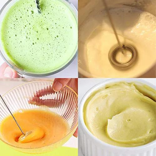 Miniatura 4 de Espumador de leche eléctrico de mano con batidor de acero inoxidable - Fabricante de espuma portátil