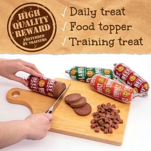 Miniatura 3 de Happy Howie's Rollo de Carne Suave para Premios – Rollos de Comida Suave para Perros, Ingredientes Naturales, para Todos los Perros, Hecho