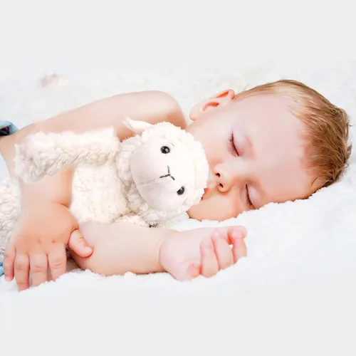 Miniatura 7 de LotFancy Peluche de cordero, peluche suave de cordero de 12 pulgadas, lindos peluches para niños, niñas, bebés, baby shower, Pascua, decoración
