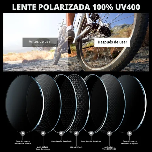 Miniatura 4 de Sports Polarized Sunglasses for Men Cycling Running Fishing UV Protection Sun Glasses Lightweight Half Frame Goggles