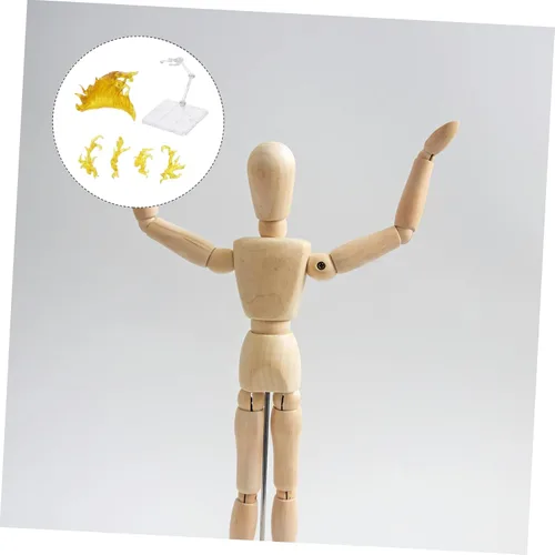 Miniatura 9 de iplusmile Soporte de efecto de llama con soporte de figura de acción, soporte ajustable para muñeca de juguete para exhibición de modelos, base