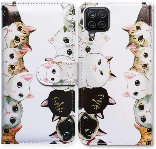 Miniatura 28 de Bcov Funda para Galaxy A12, colibrí en flores pájaro de cuero con tapa para teléfono con ranura para tarjeta soporte para Samsung Galaxy A12 2021